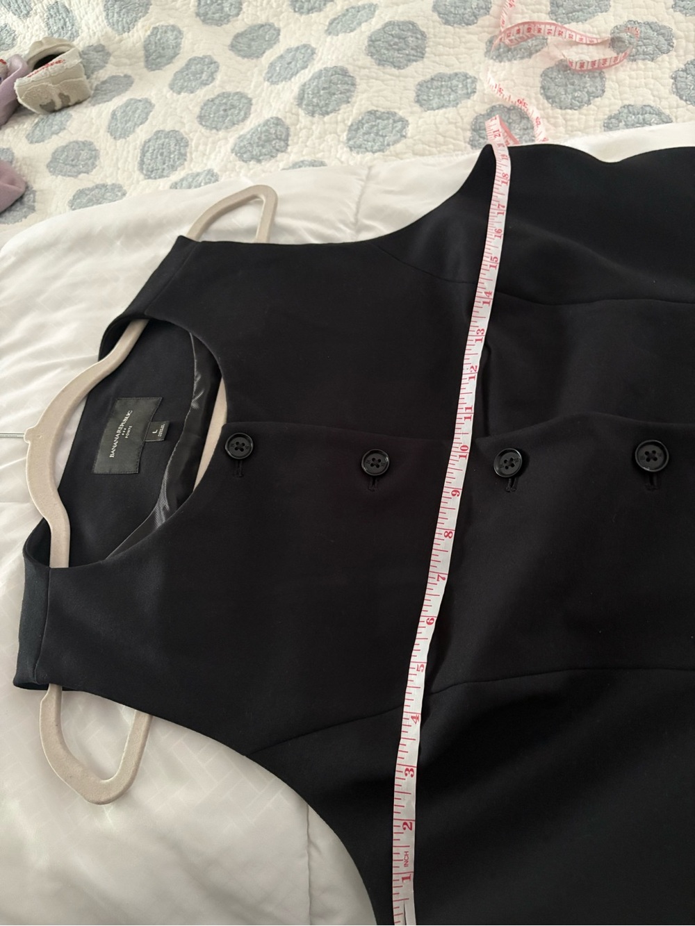 Banana Republic Black Ponte Vest - Picture 6 of 8